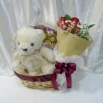 FF107- Bear & Flowers